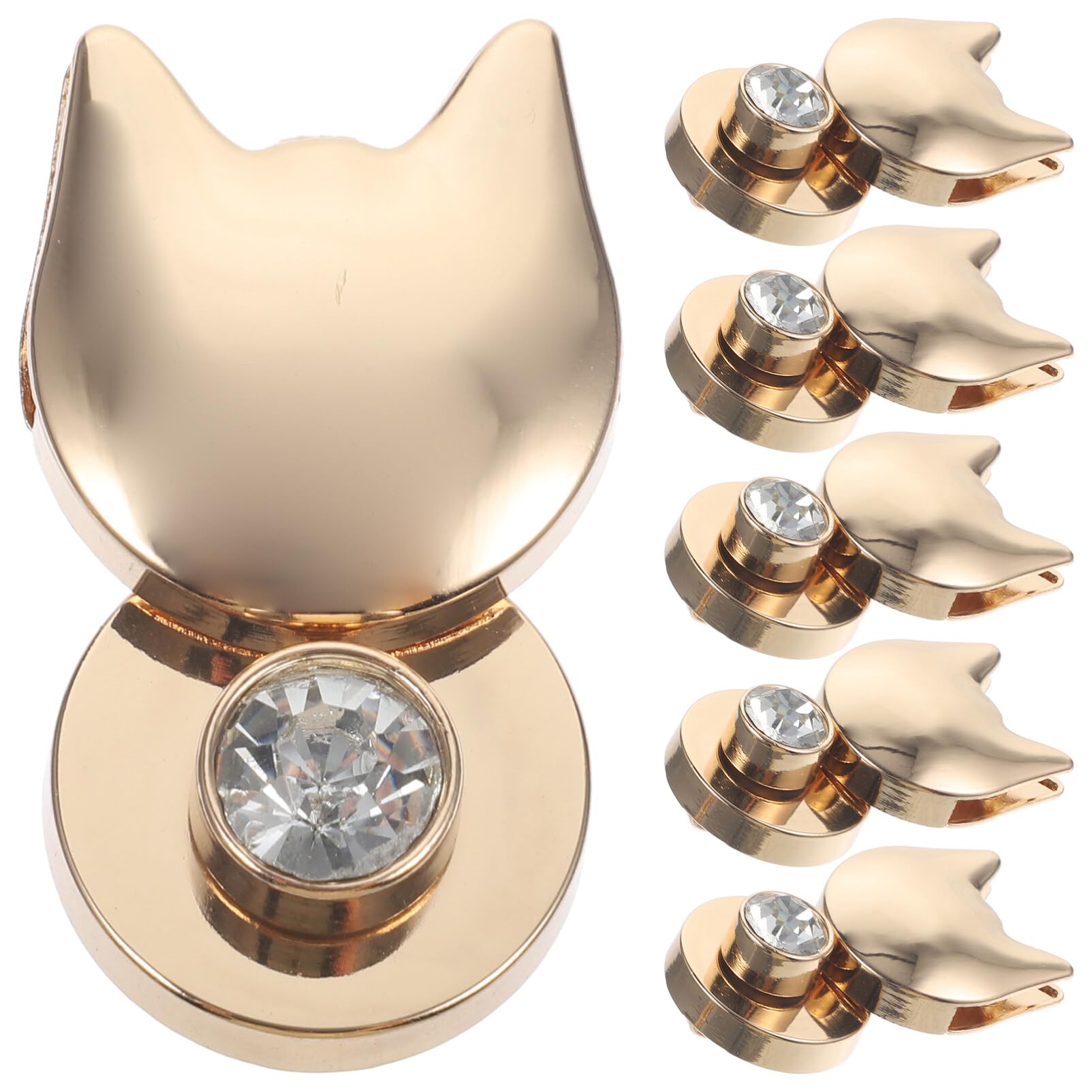 Amazon.co.jp: [ibasenice] 回す ロック 留め具 6個 財布 留め具 猫 型